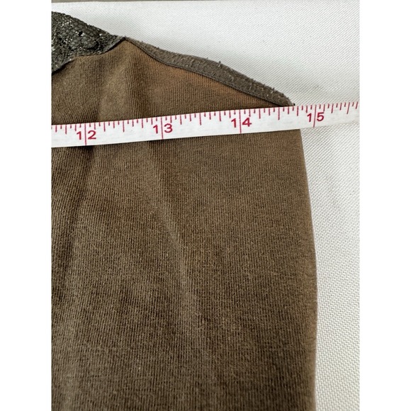 VTG Y2K Cami Top Whimsigoth Express Medium Chocolate Brown Boho Fairy Grunge - Picture 12 of 14